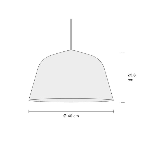 Ambit Pendel Ø40 Rose Muuto Muuto Ambit pendel Ø 40 cm, rose | Moderne spisestue